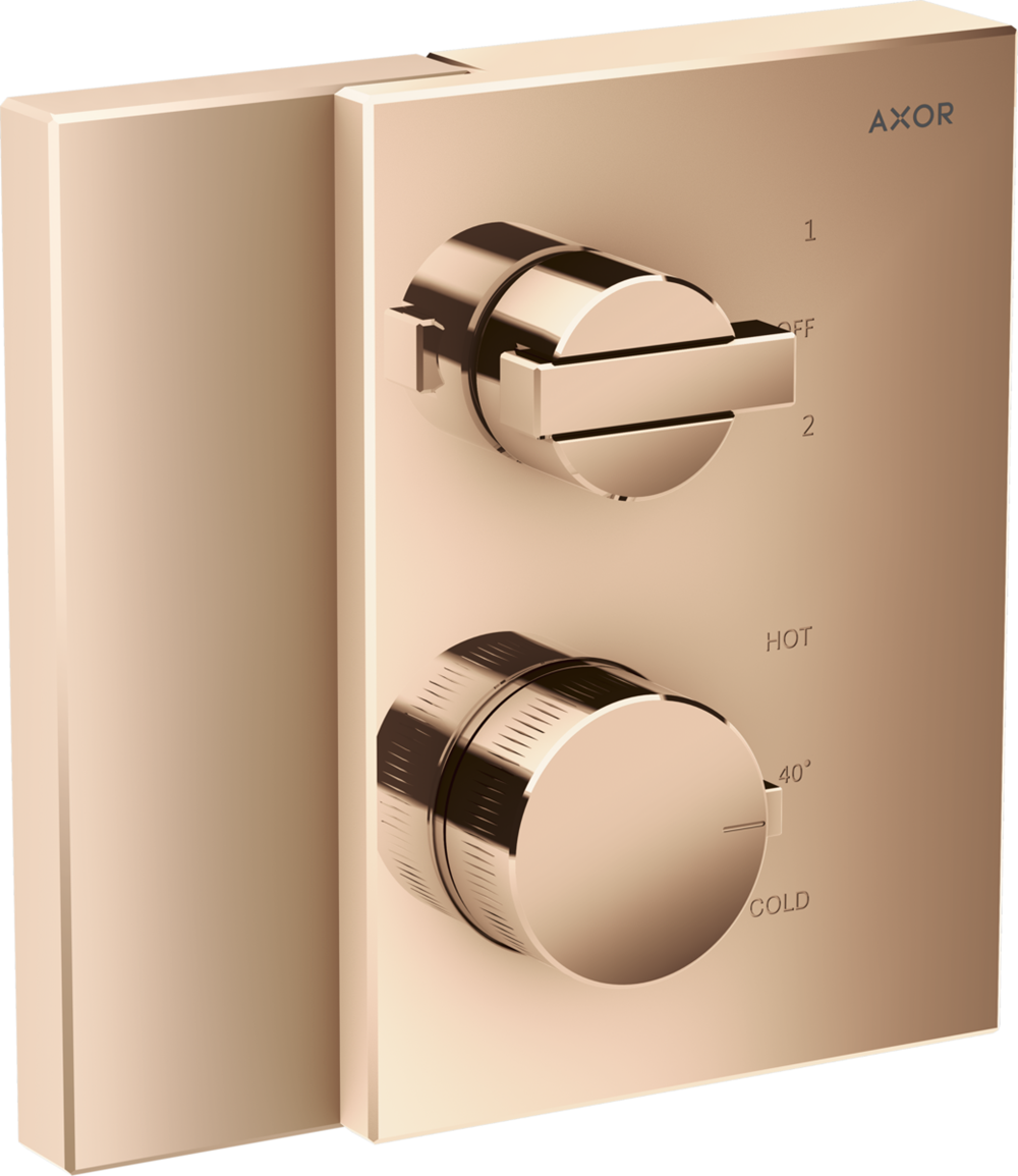 NEW AXOR Hansgrohe thermostat Edge Valve Controls 46760300 Red Gold BR903