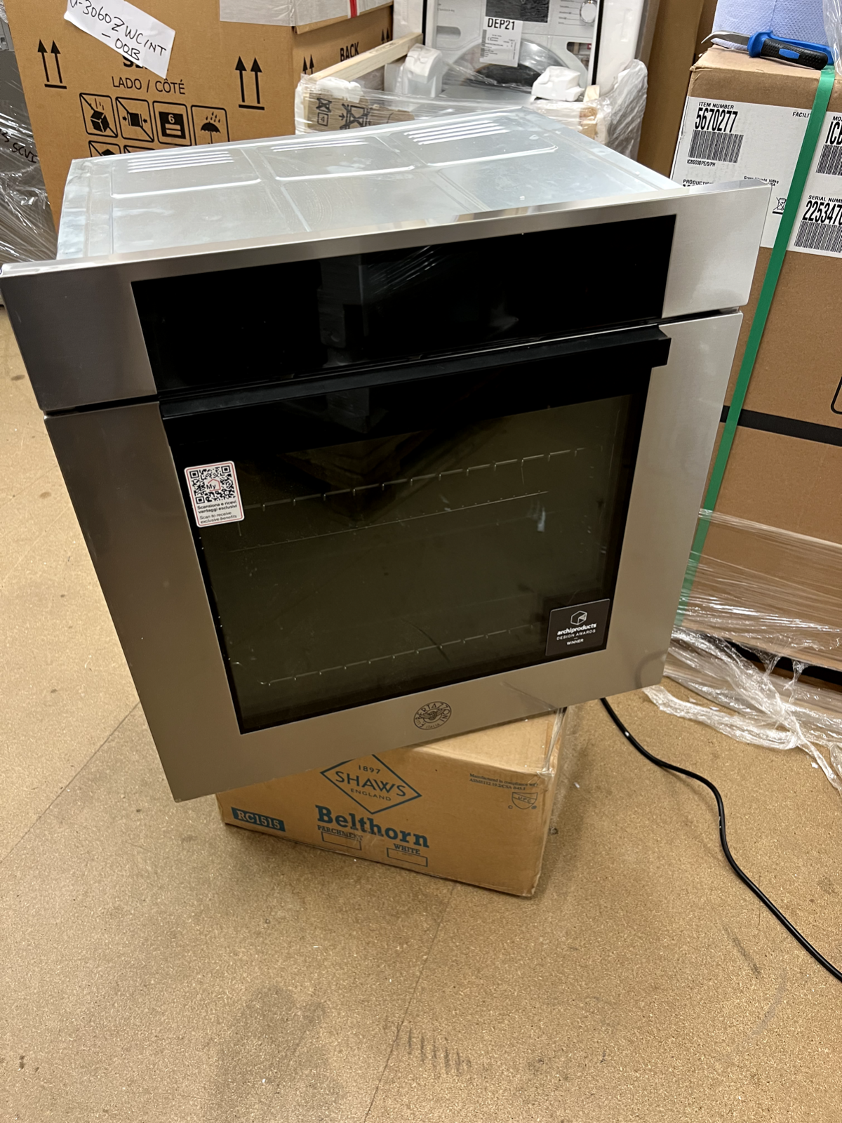 New Bertazzoni Modern F6011MODPTX Built in Wall oven Appliance Cooker