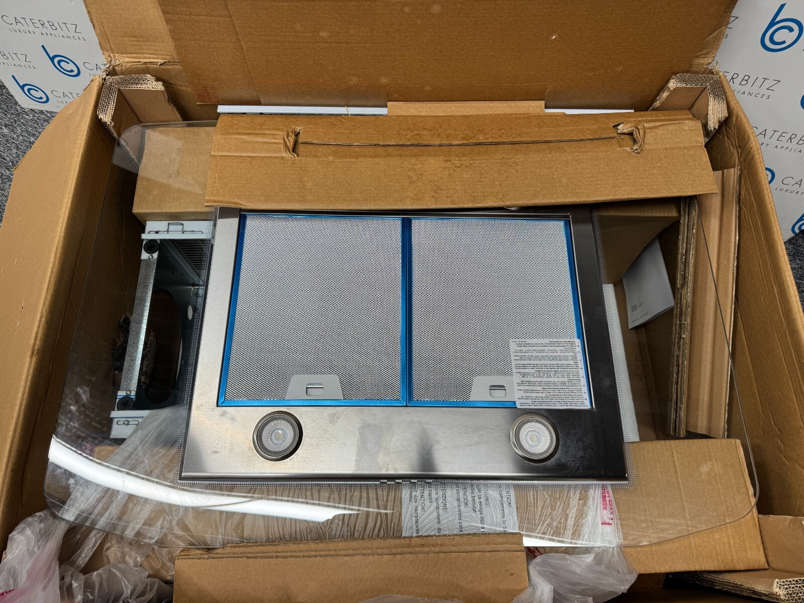 NEW Franke FGL 925 I XS NP 90cm Wide ISLAND Hood Extractor BR772