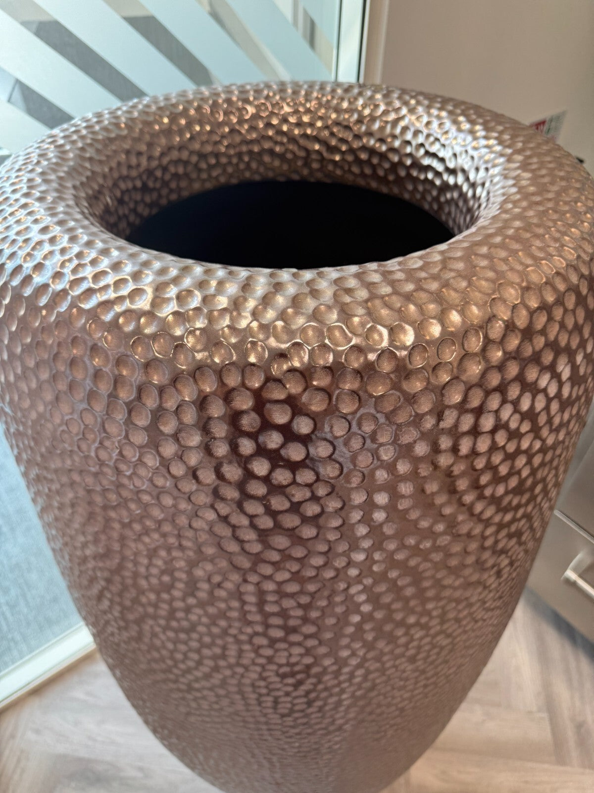 Ex Display BATUR TBV120 High handmade terracotta garden vase Pot By DOMANI