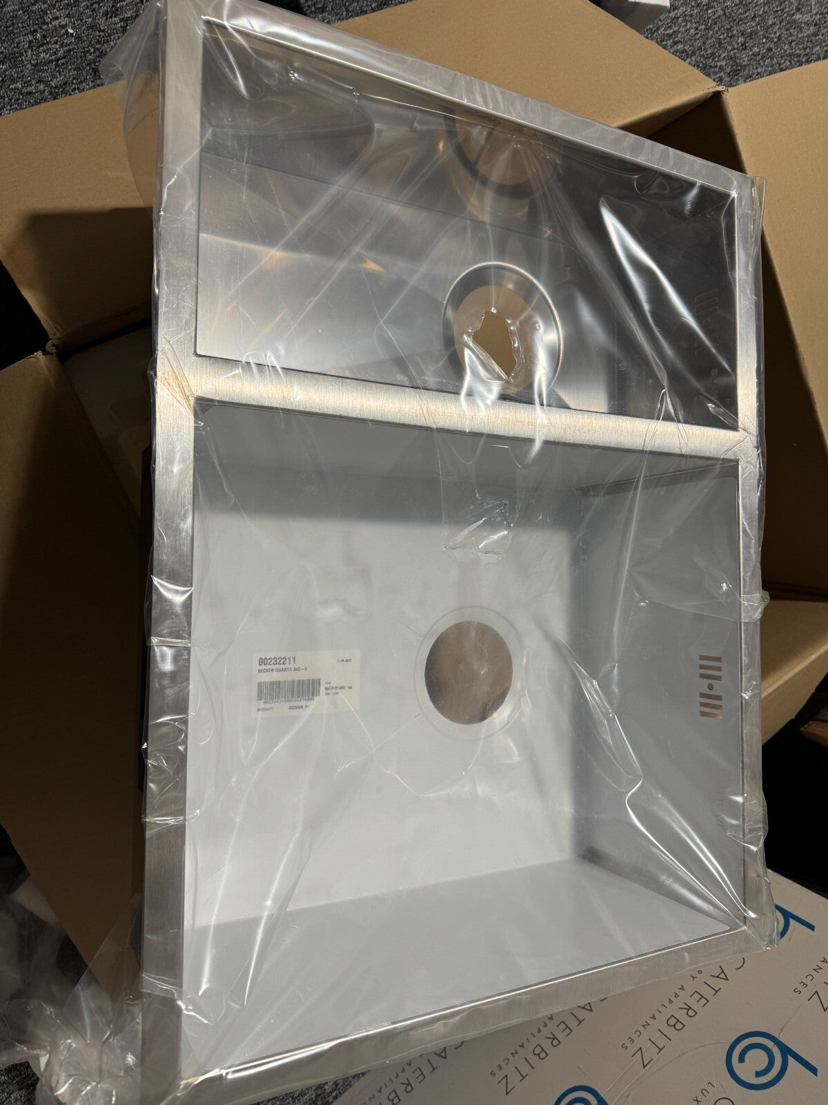 NEW Blanco 340/180U Kitchen Stainless Steel Double bowl Sink Basin BR961