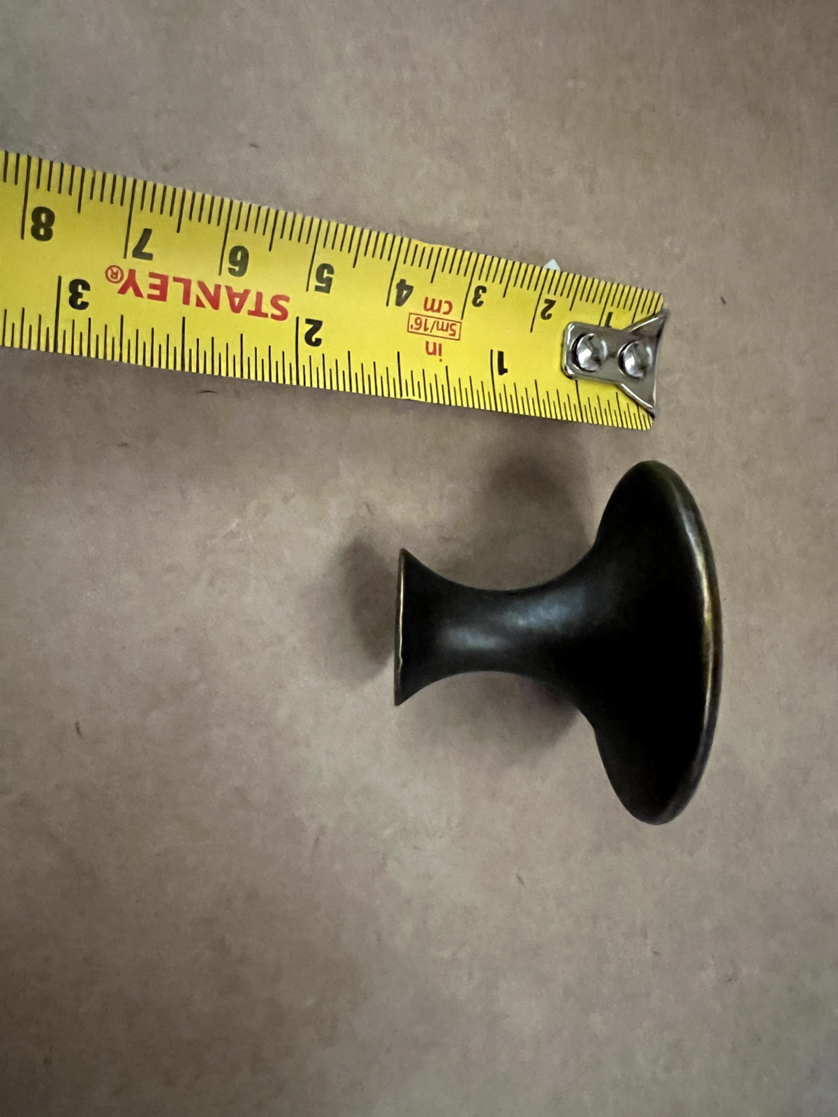 Smallbone Brookmans Kitchen pull mould Handle Knob Antique Brown LDL