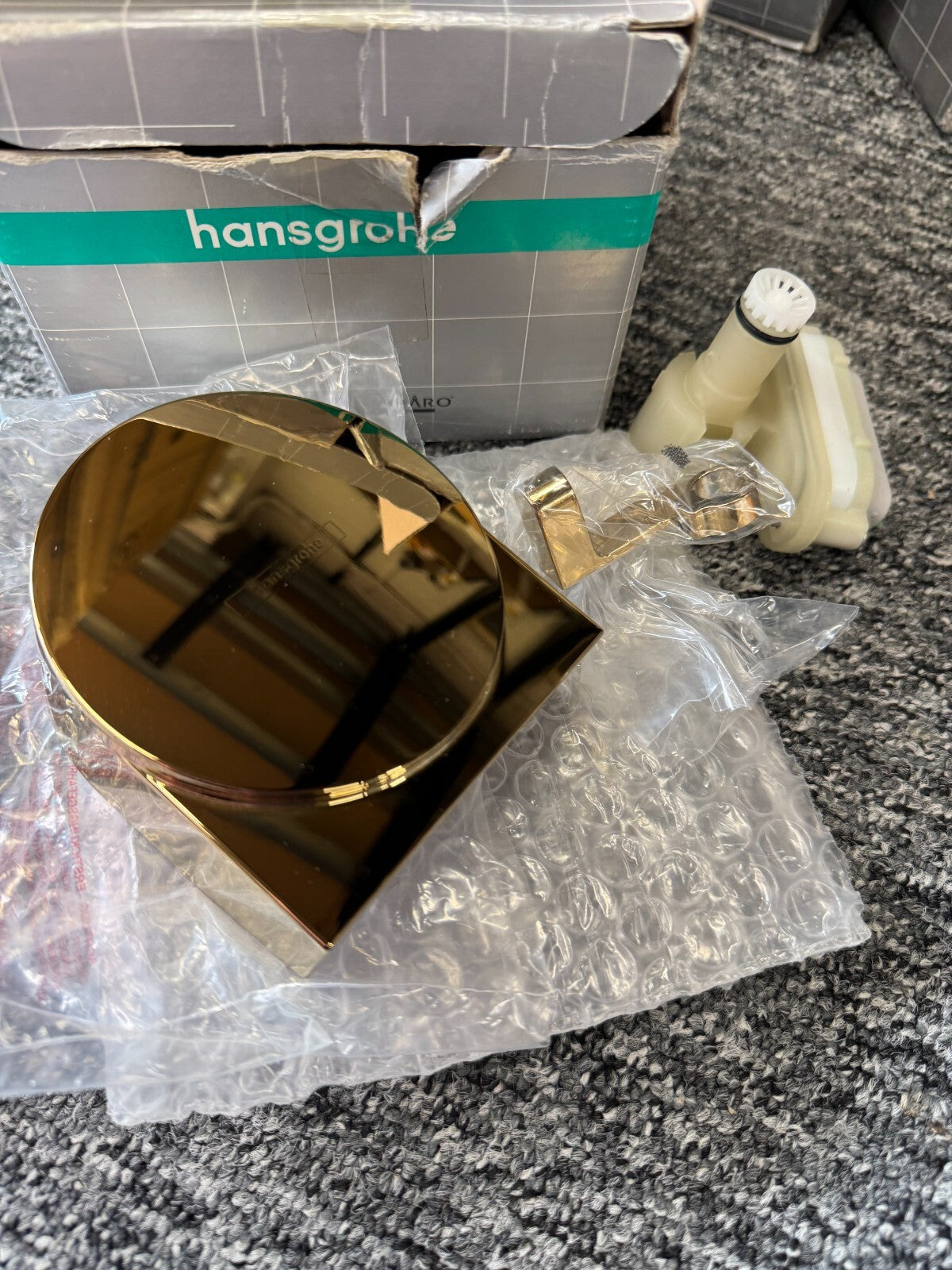 NEW Hansgrohe 58117990 Exafill S Finish Set Polished Gold BR2126
