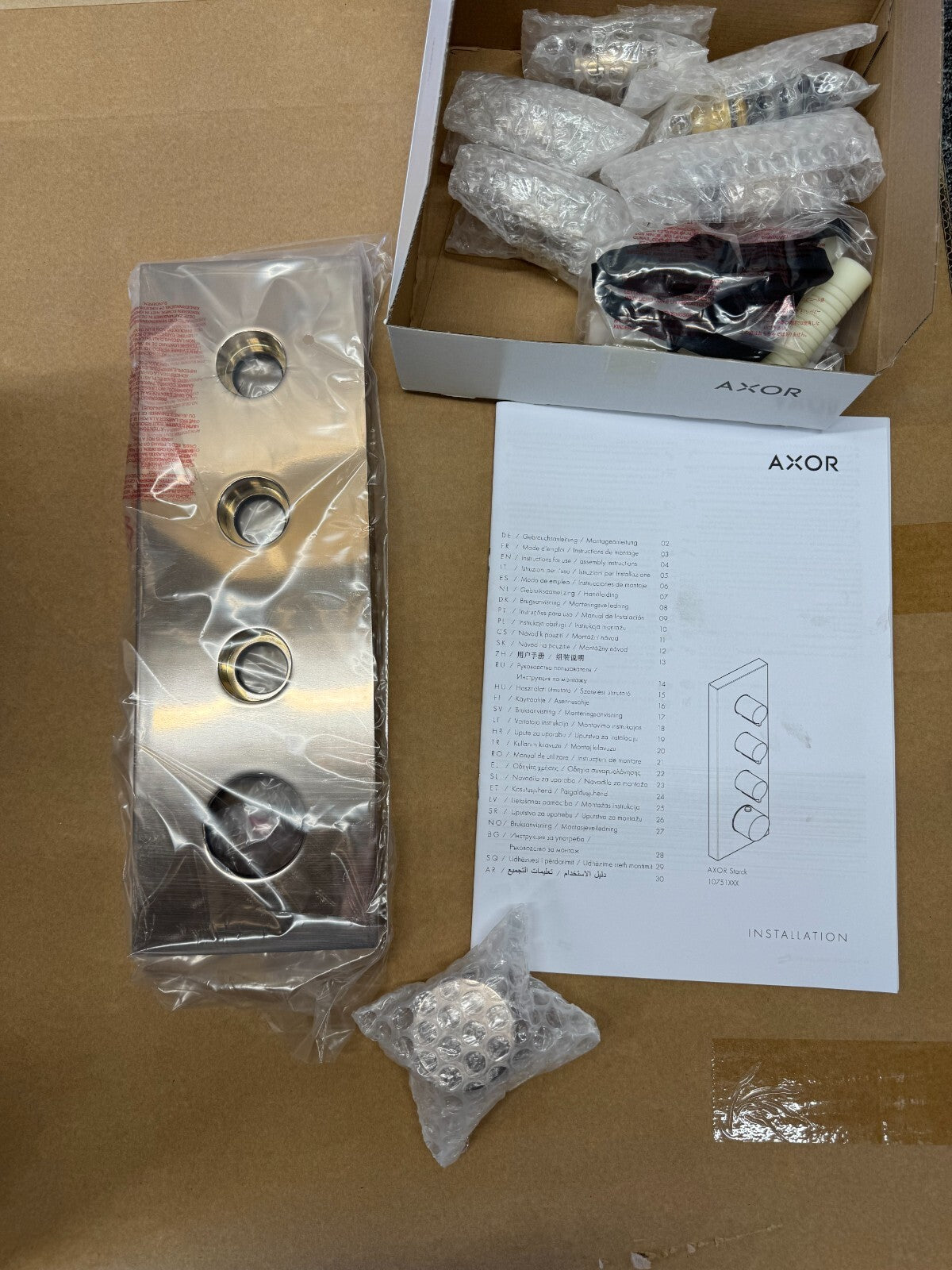 NEW Hansgrohe AXOR Starck 10751300 Shower Solutions Thermostatic module BR731