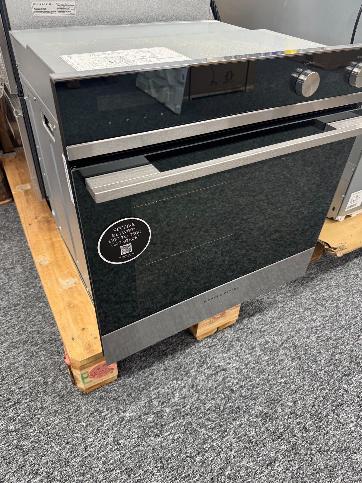 Ex Display New Fisher and Paykel OB60SD7PX1 Built In Single Oven cooker BR2293