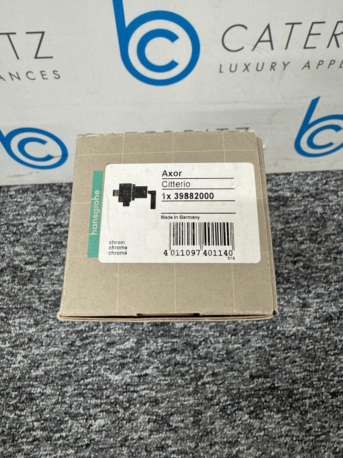 NEW Hansgrohe 39882000 AXOR Citterio Wall Outlet Stop Valve Tap Chrome BR855