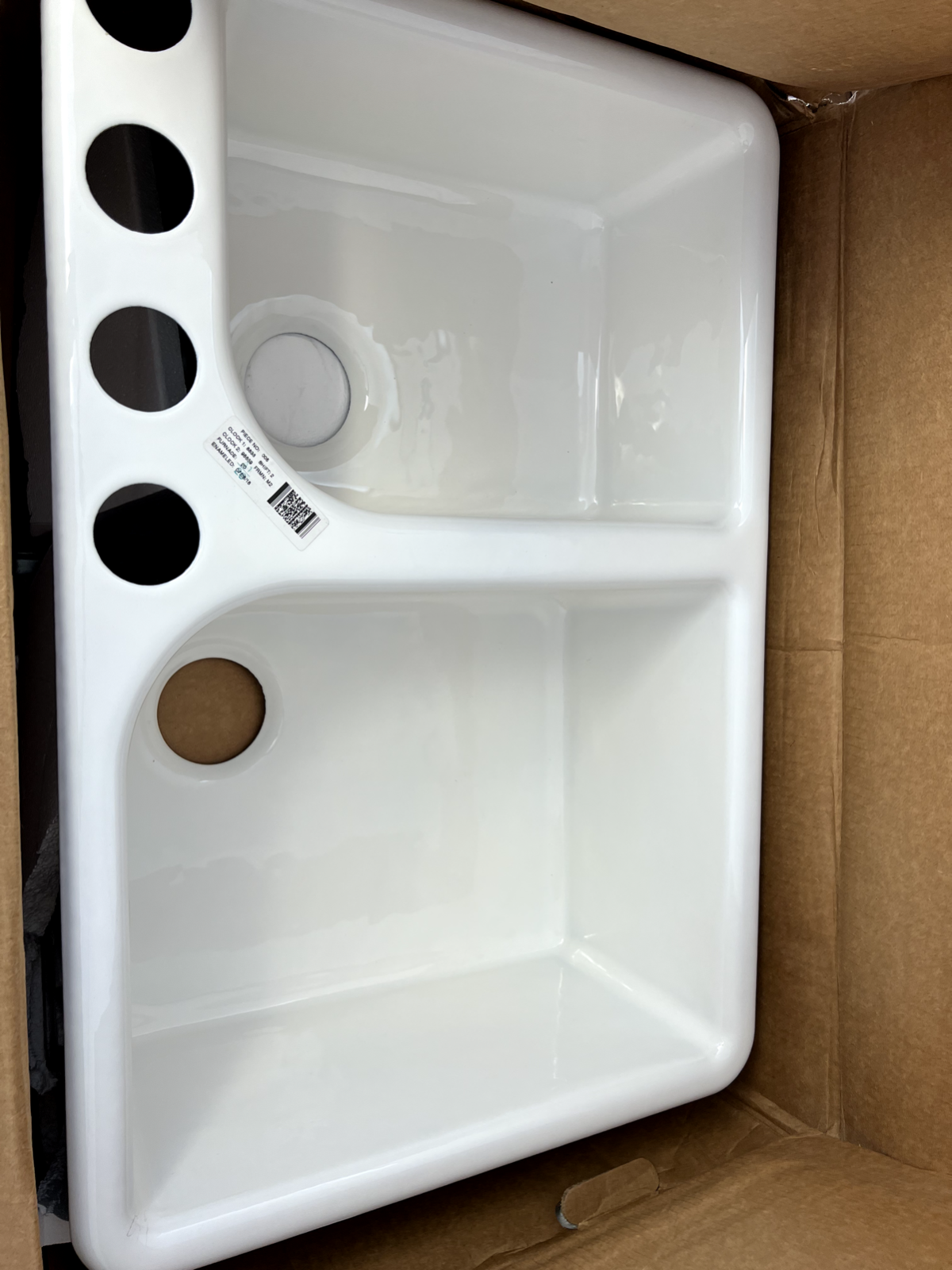 New Kohler Executive Chef 5931-AU-0 double bowl Cast iron Kitchen Sink undermoun