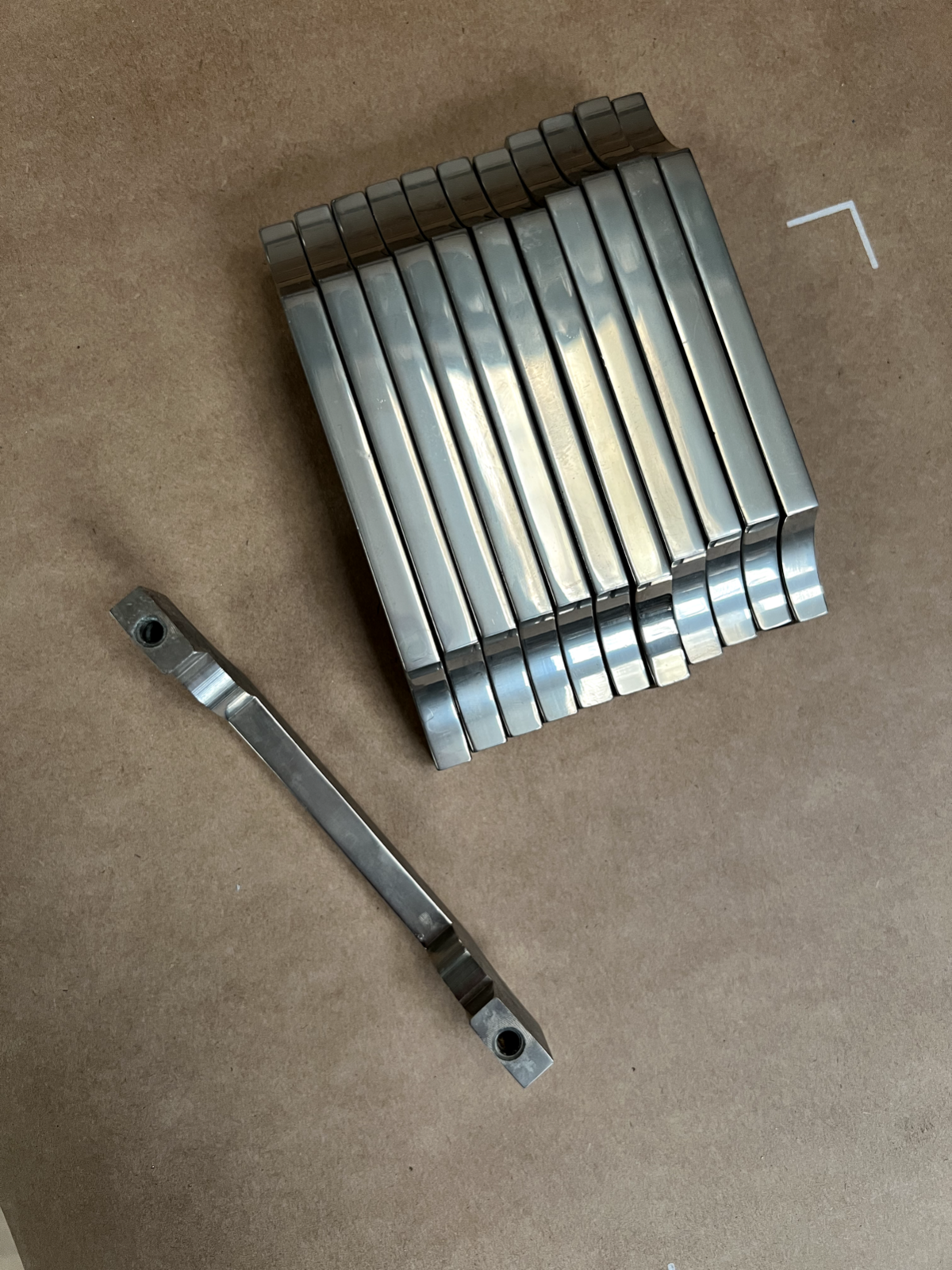 New Mark Wilkinson Art Deco Kitchen Cupboard Door handle Pull Chrome Hardware
