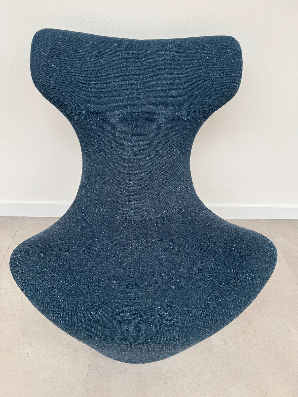 Ex Display B&B Italia Grande Papilio Swivel Lounge Blue Chair AX021