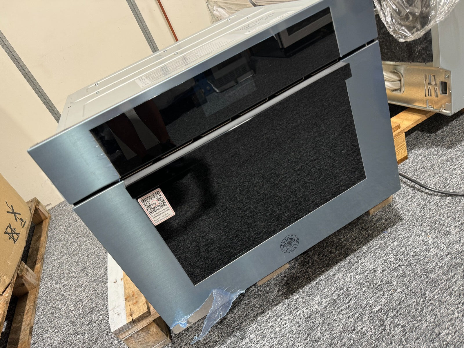 New Bertazzoni Modern F457MODMWTX Combi Microwave Oven Appliance