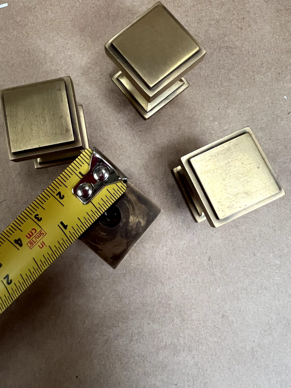 New  Solid Brass Jefferson Cabinet Handle Knob 25mm kitchen Bathroom