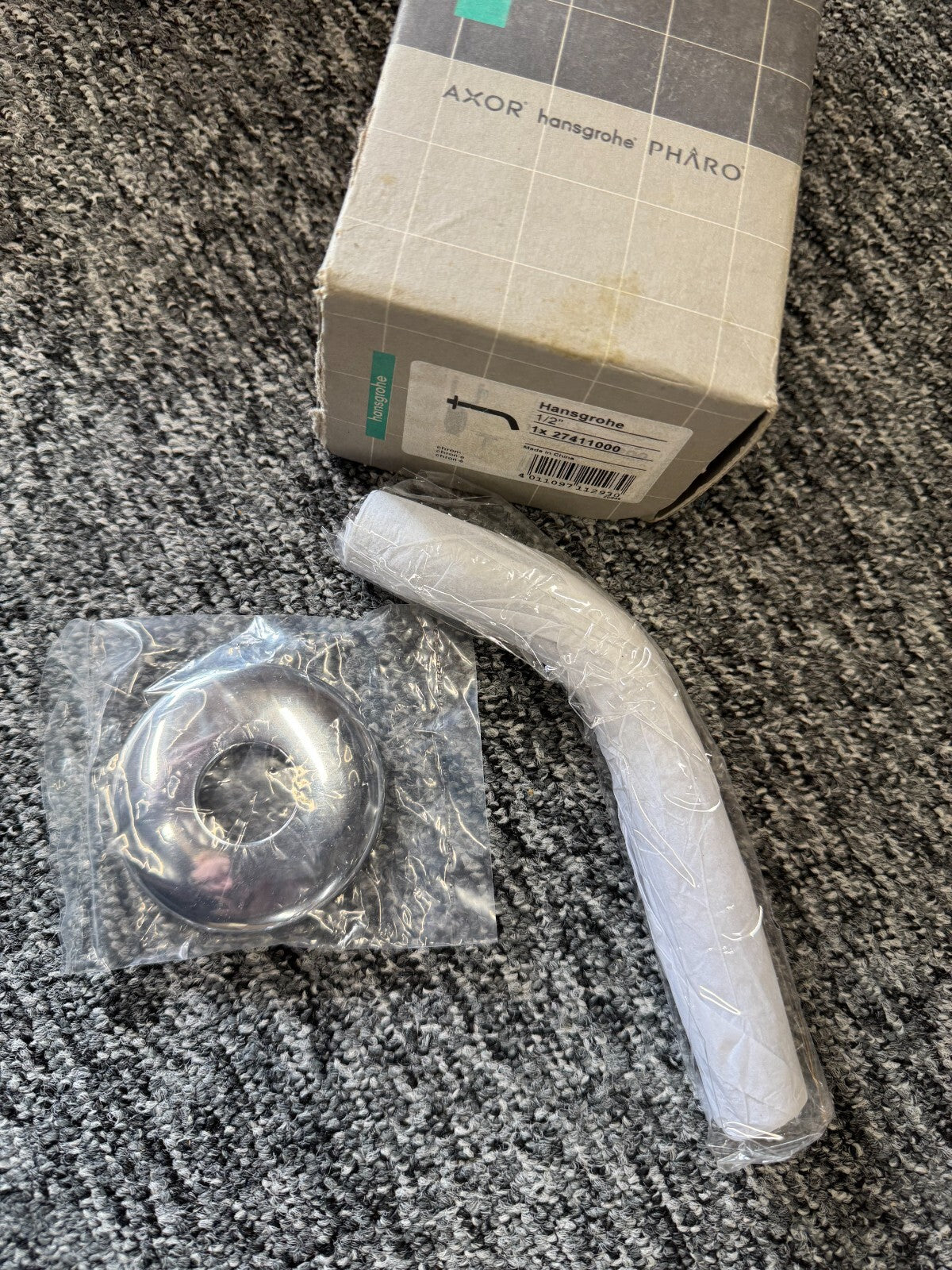 NEW Hansgrohe Shower Arm 12.8cm - Chrome 27411000 BR2127
