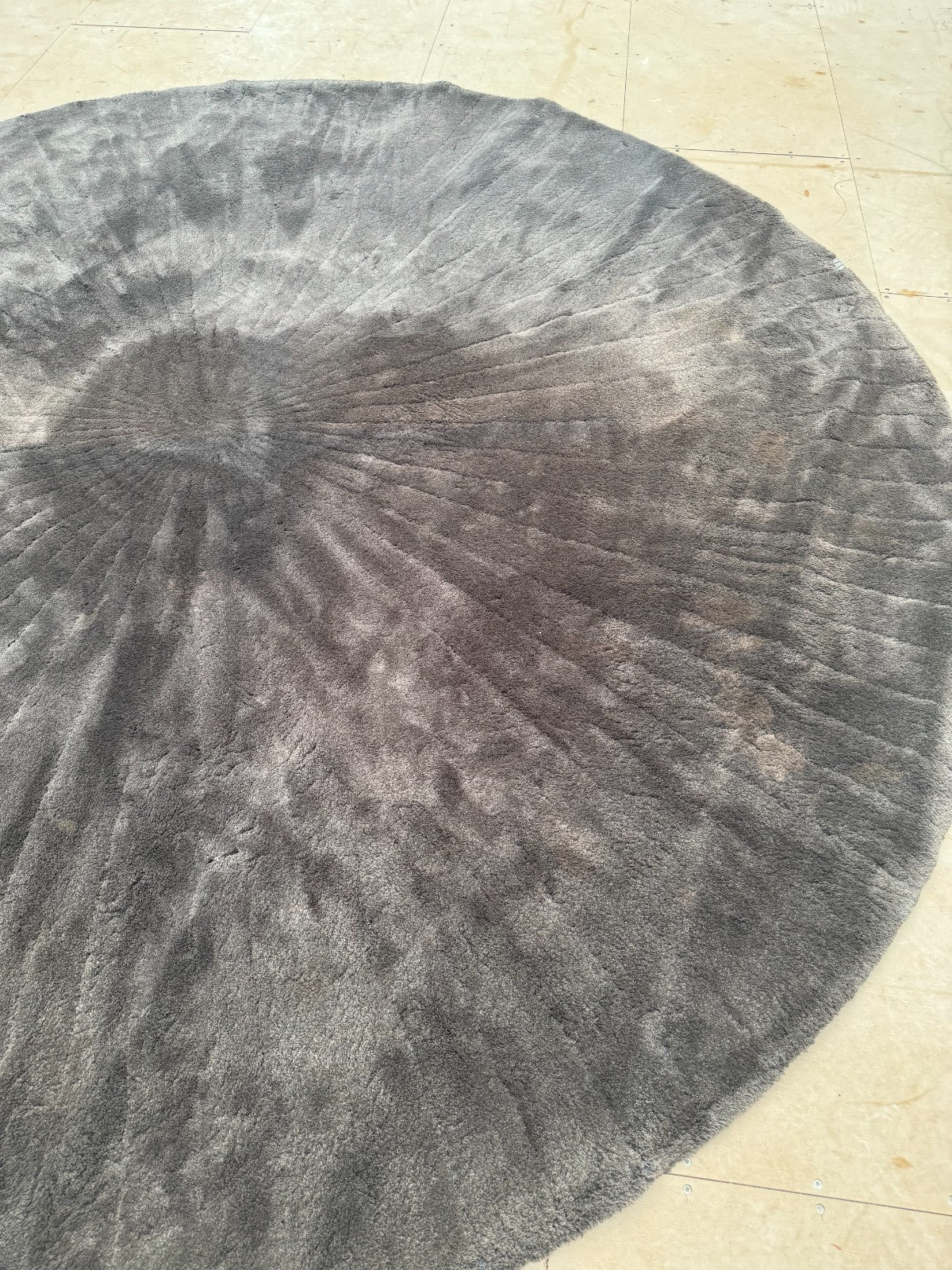 Ex Display B&B Italia Cratis Circular Round Rug Mat Carpet 300cm Brown
