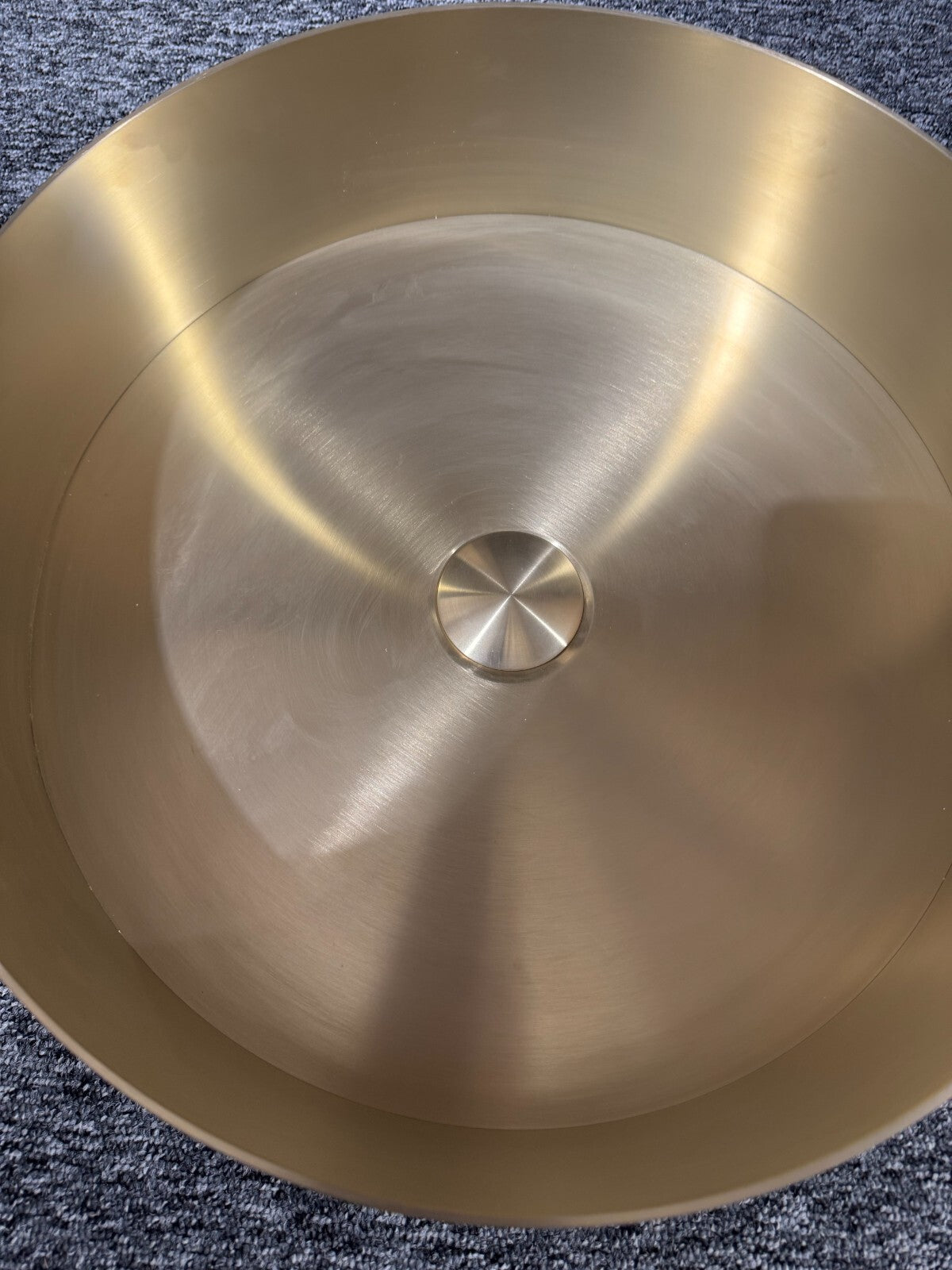 NEW Gessi 316 Brushed Brass Bathroom Round Counter top washbasin Sink  tap BR954