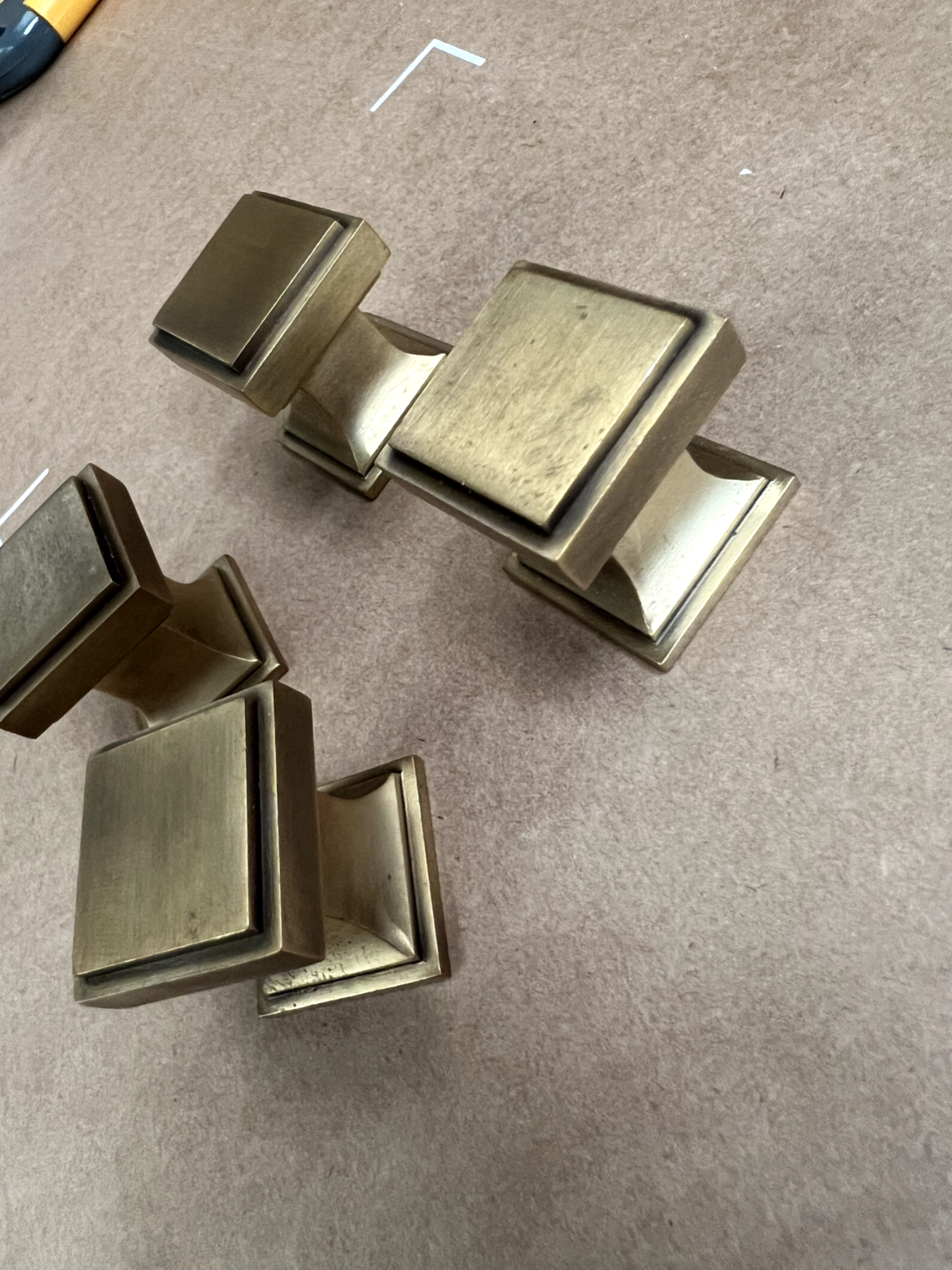 New  Solid Brass Jefferson Cabinet Handle Knob 25mm kitchen Bathroom