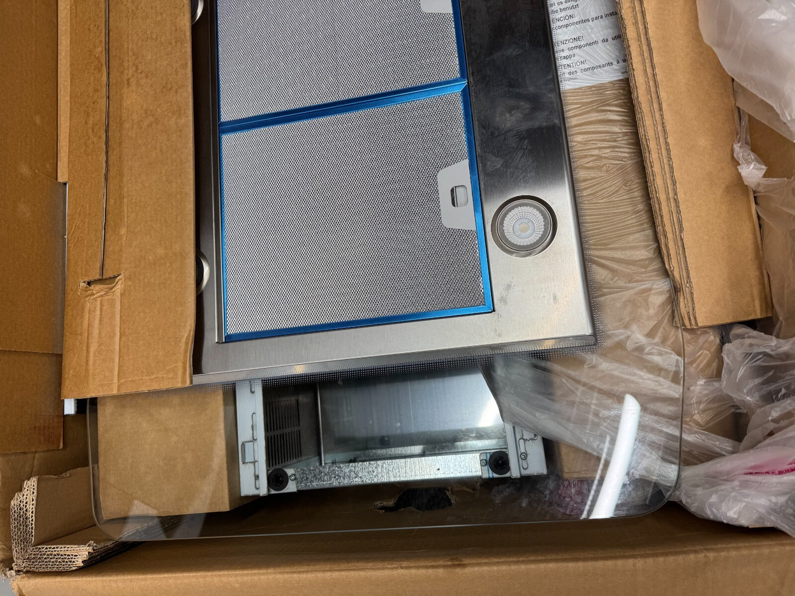 NEW Franke FGL 925 I XS NP 90cm Wide ISLAND Hood Extractor BR772