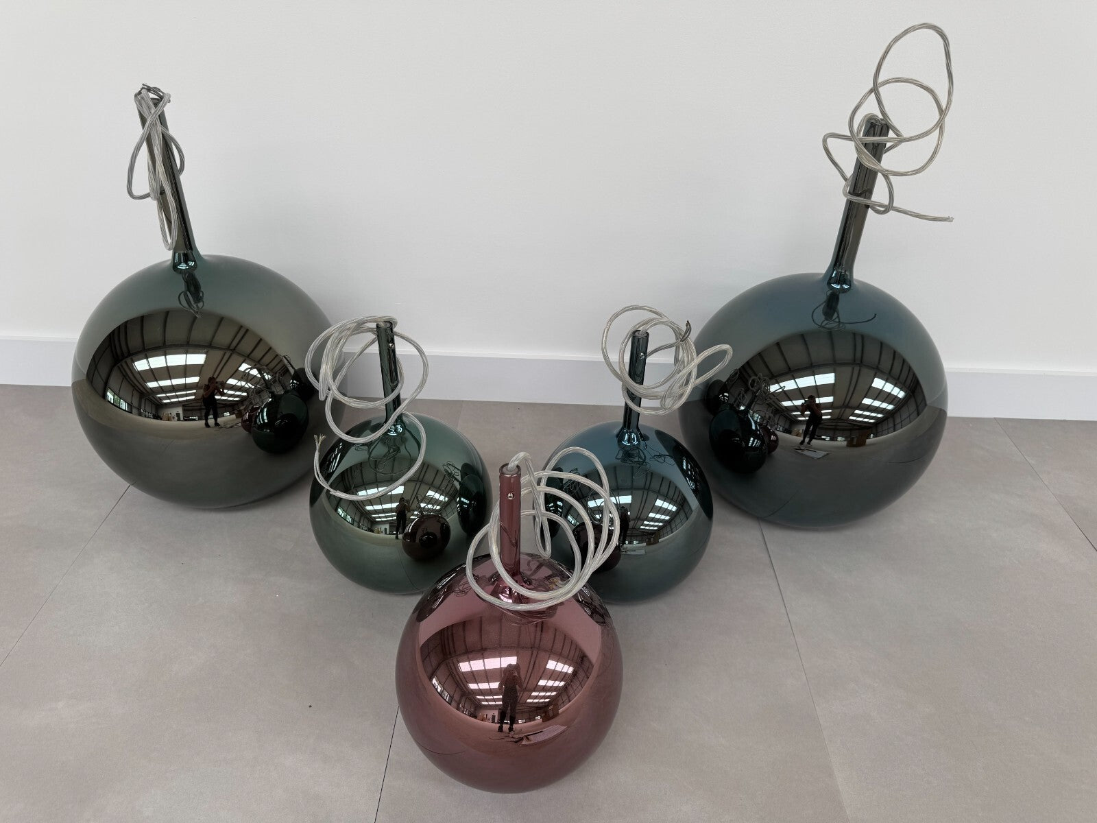 Ex Display Penta Glo multi suspension 5 pendant Light Glass Lighting lamp AX010