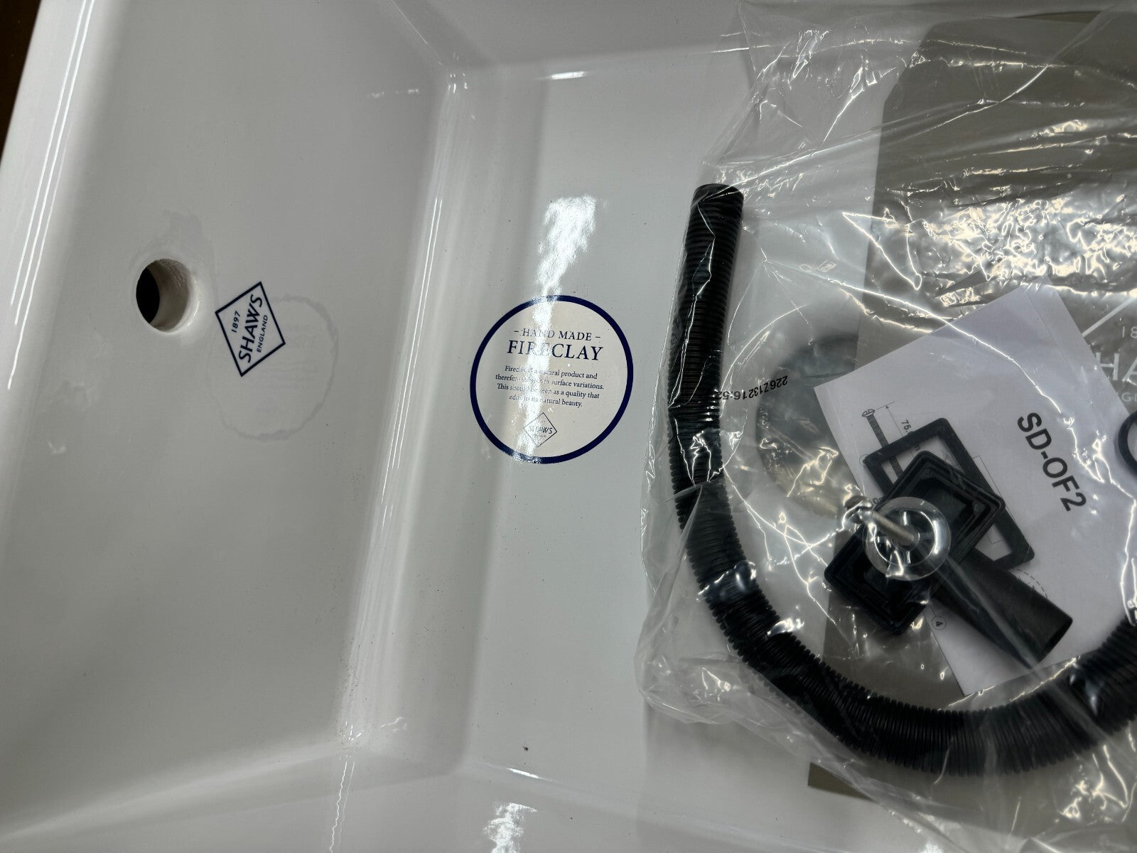 NEW Shaws Bradshaw SCBR900WH Double Bowl Ceramic white Kitchen Sink kohler BR603
