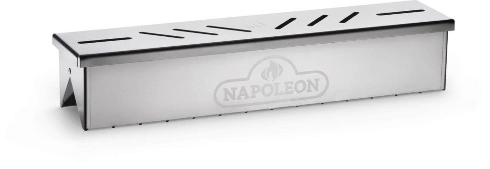 Stainless Steel Smoker Box | Gas Grill Smoker | Napoleon BBQ Accessory | Wood Chip Box | Smoking Attachment | Caterbitz UK