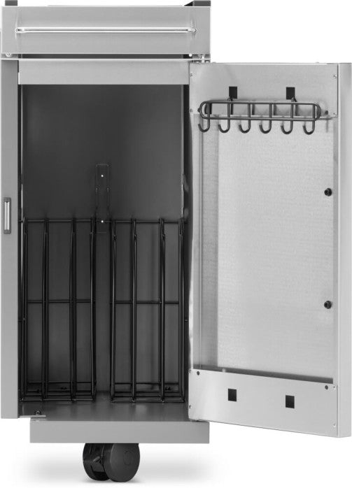 Napoleon Rogue PRO Under Grill Storage Cart | Stainless Steel | Drawer with Towel Rack | Tool Hooks | Optimized Storage | BBQ Accessory
