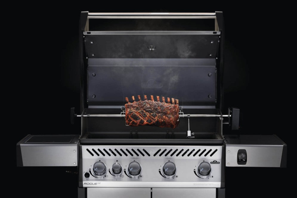 Heavy Duty Rotisserie Kit | Stainless Steel Spit Rod | Grill Rotisserie Kit | BBQ Rotisserie Motor | Grill Accessory UK | Caterbitz