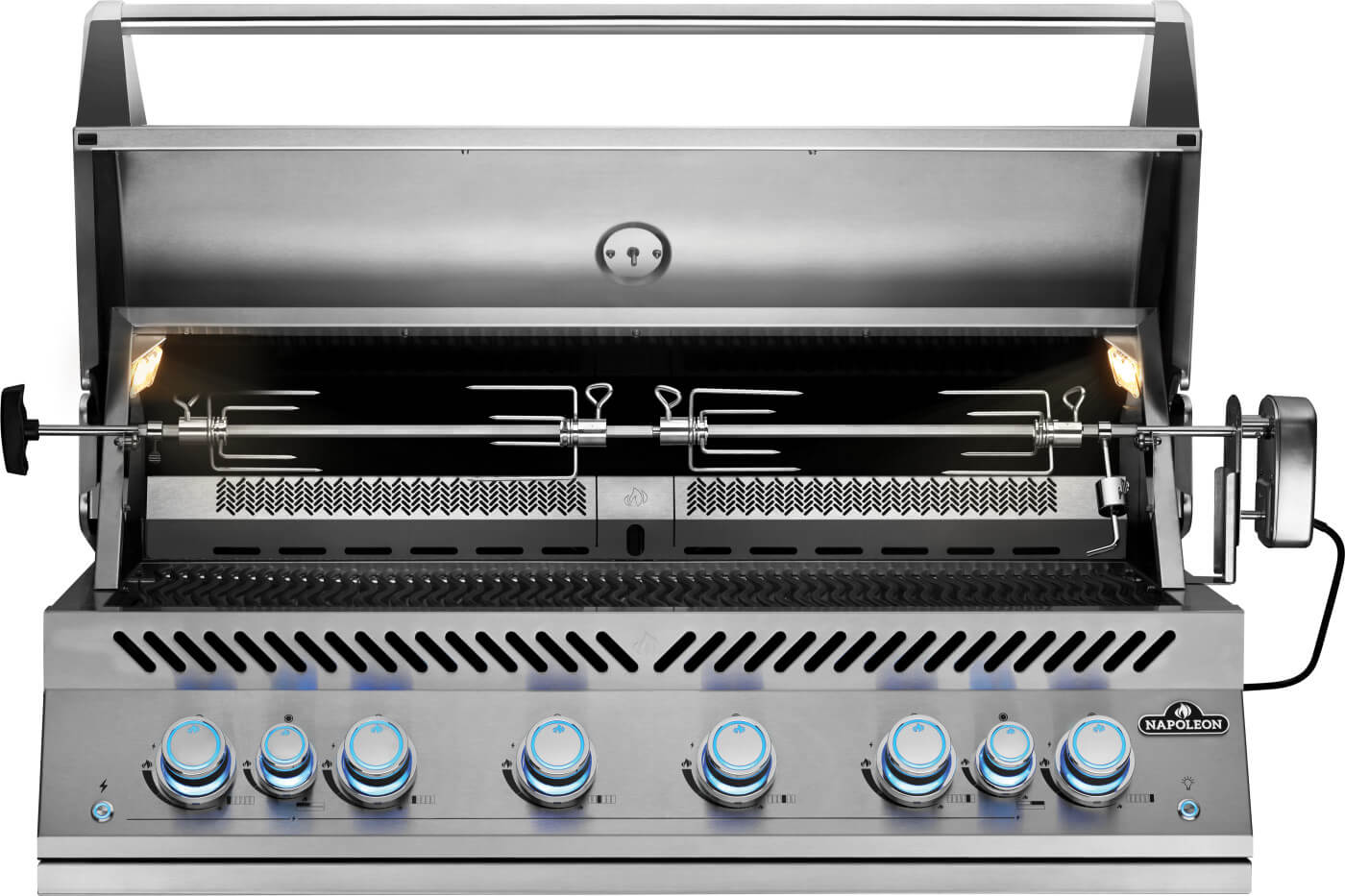 Built-In 700 Series 44 Gas Grill | 6 Burner Gas Grill | Infrared Rear Rotisserie | Stainless Steel WAVE™ Grids | Outdoor Kitchen UK | Caterbitz