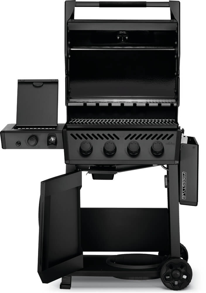 Phantom Freestyle 425 Gas Grill | Satin Black BBQ | 4 Burners | Infrared Sizzle Zone | WAVE Stainless Steel Grids | Caterbitz UK