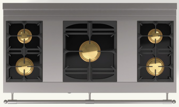 (H1) 2 Gas Burners (small burner at the back), 1 Maxi Gas Burner, 2 Gas Burners (small burner at the back)