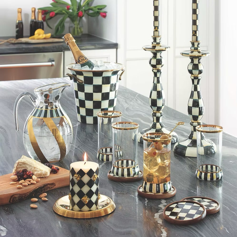 Mackenzie-Childs Courtly Check Coasters - Set Of 4