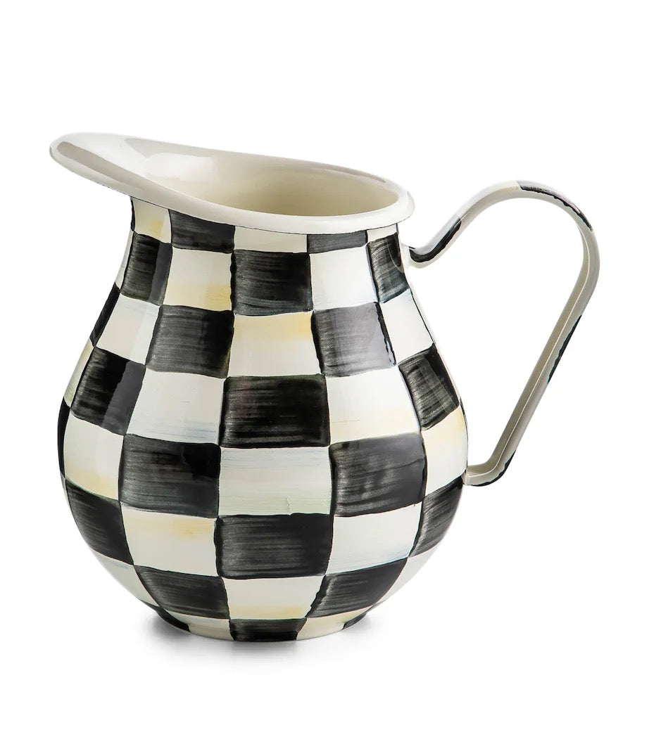Mackenzie-Childs Courtly Check Pitcher (3L)