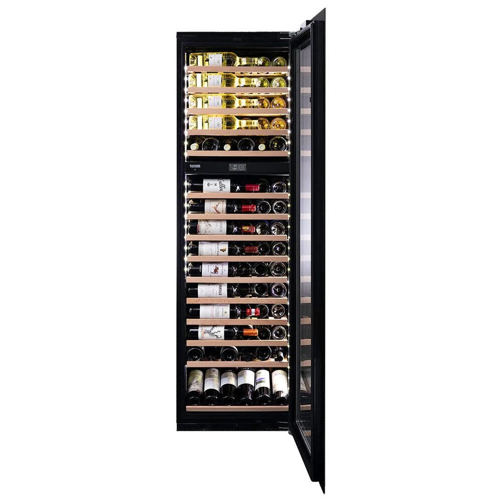Dunavox NOBLE - Dual Zone 109 Bottle - Fully Integrated Wine Cooler DVN-109.291DB.TO