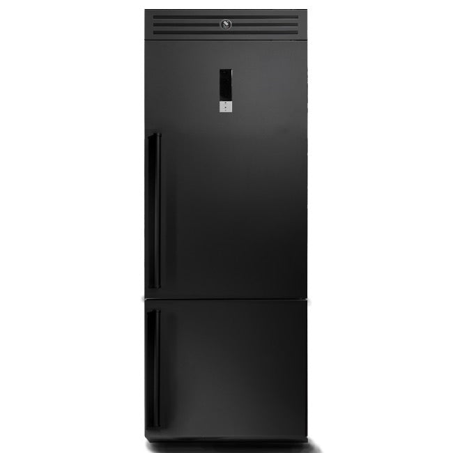 Steel Cucine Enfasi 76 Combi Freestanding Fridge Freezer All Black - EQFR-7