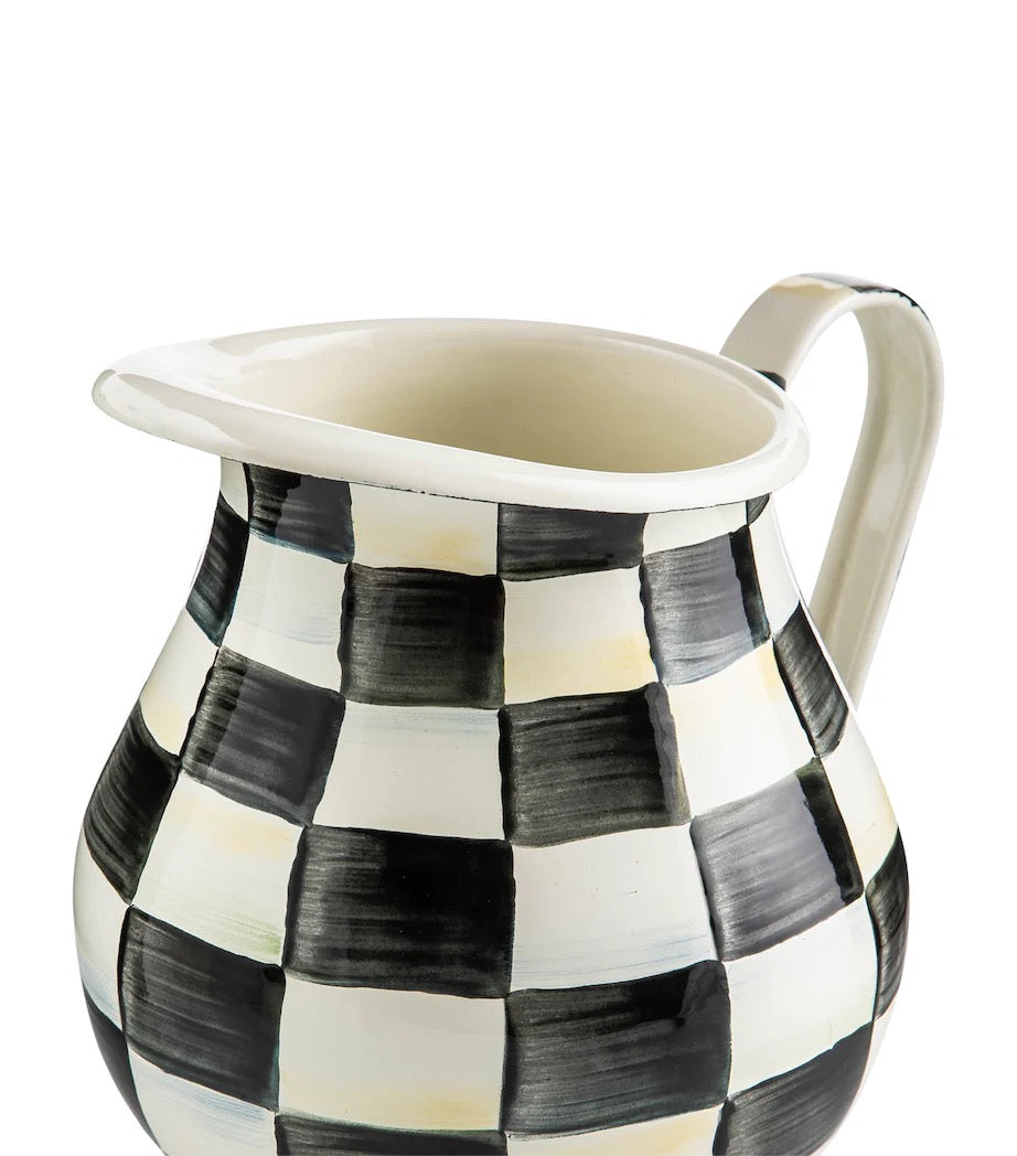 Mackenzie-Childs Courtly Check Pitcher (3L)