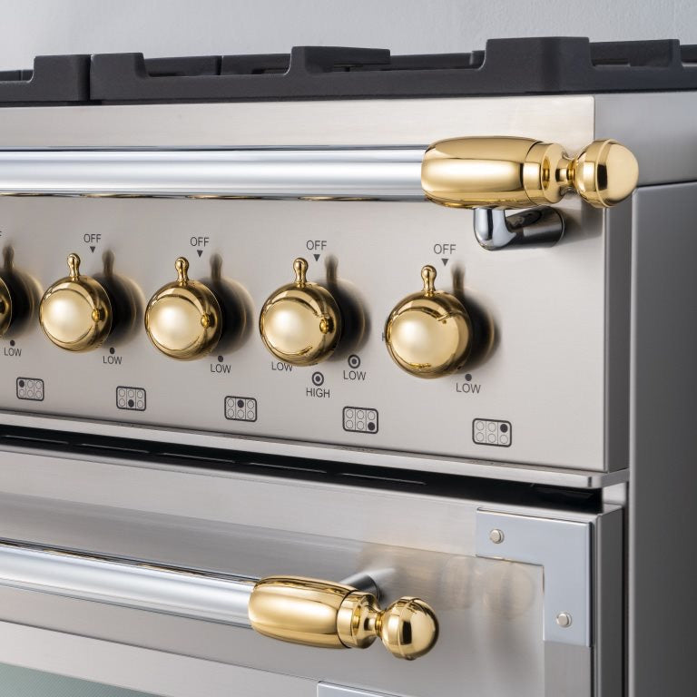 Bertazzoni Heritage Series Gold Décor Set for Cooker and Hood