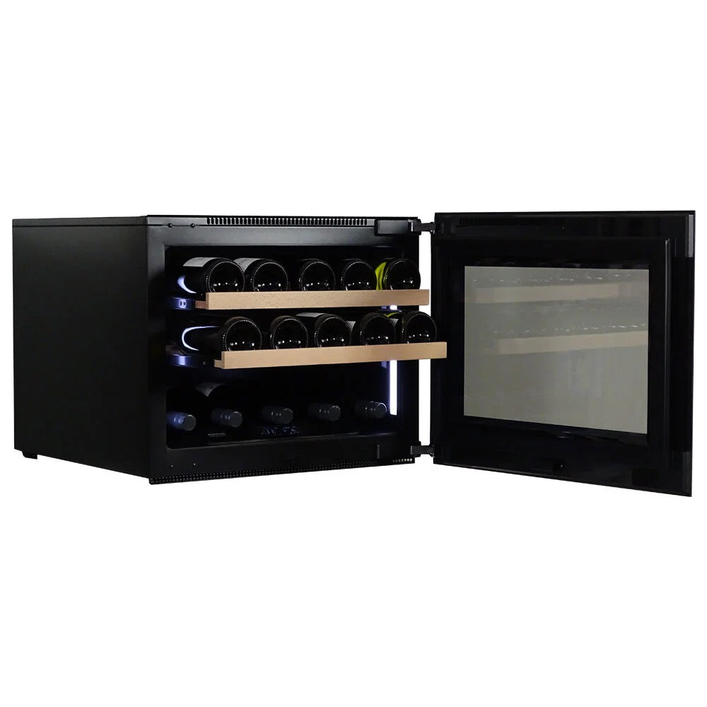 Dunavox Horizon - 19 Bottle - Handleless Integrated Wine Cooler - DVH-19.50B.TO