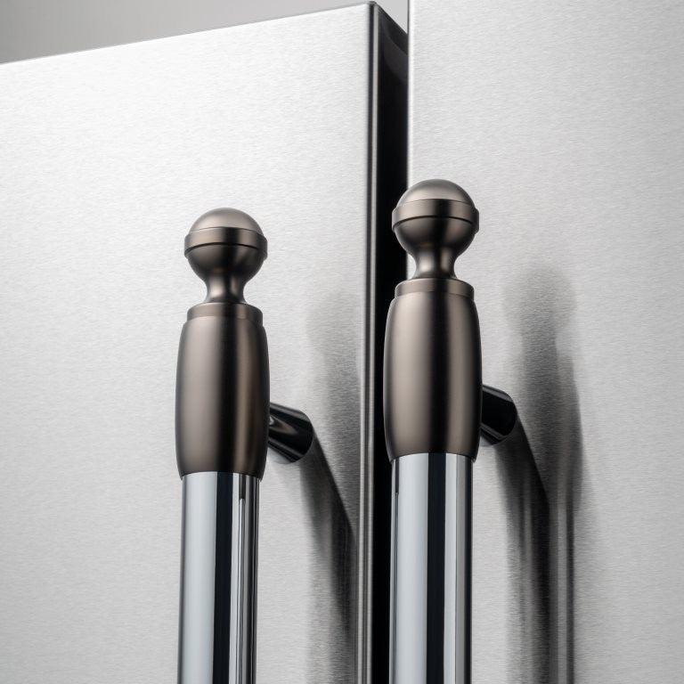 Bertazzoni Heritage Series Black Nickel Décor Set for Refrigerators