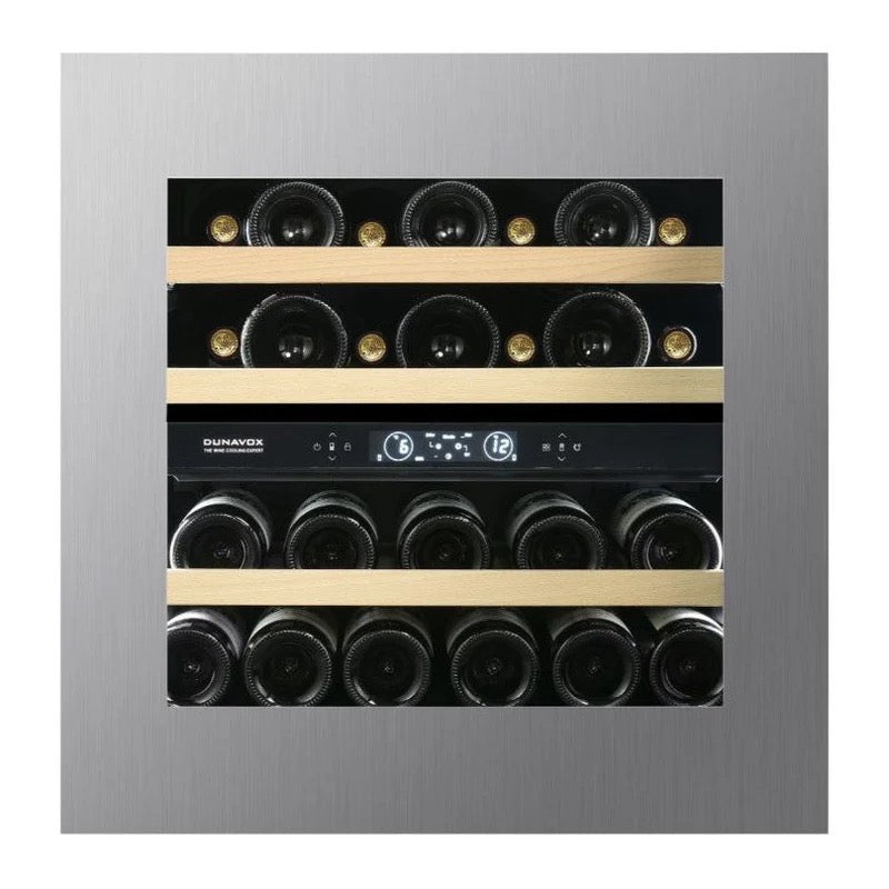 Dunavox Horizon - Dual Zone 25 Bottle - Integrated Wine Cooler - DVH-25.65DSS.TO