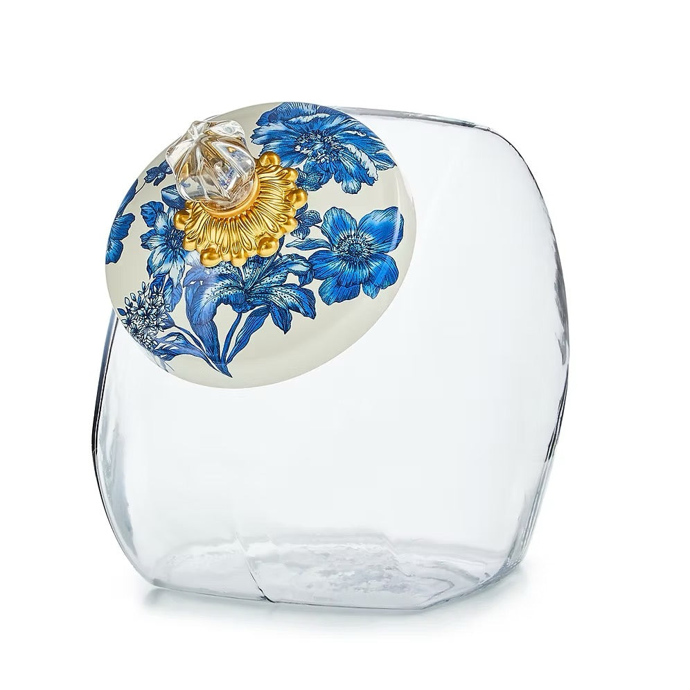 Mackenzie-Childs Cookie Jar With Royal English Garden Lid