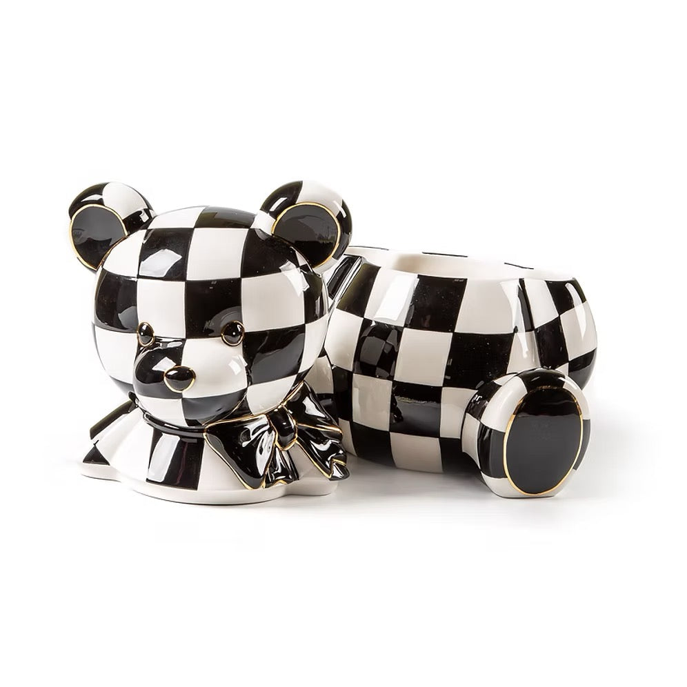 Mackenzie-Childs Courtly Bear Cookie Jar