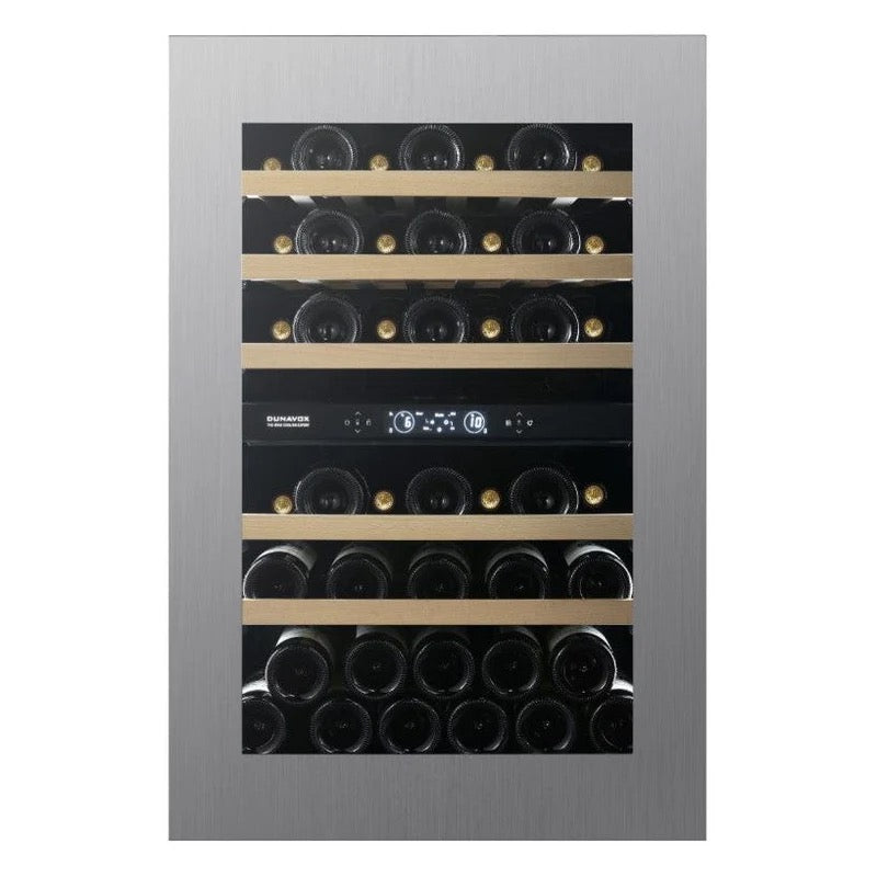 Dunavox Horizon - Dual Zone 44 Bottle - Integrated Wine Cooler - DVH-44.120DSS.TO