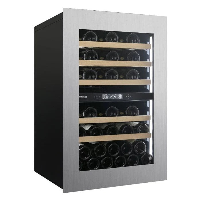 Dunavox Horizon - Dual Zone 44 Bottle - Integrated Wine Cooler - DVH-44.120DSS.TO
