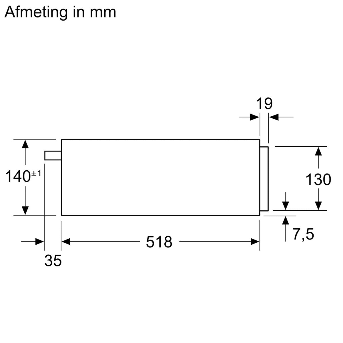 Siemens StudioLine iQ700 Built-In Warming Drawer