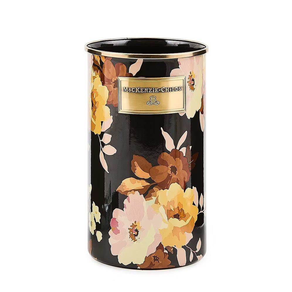 Mackenzie-Childs Wild Rose Brown Utensil Holder