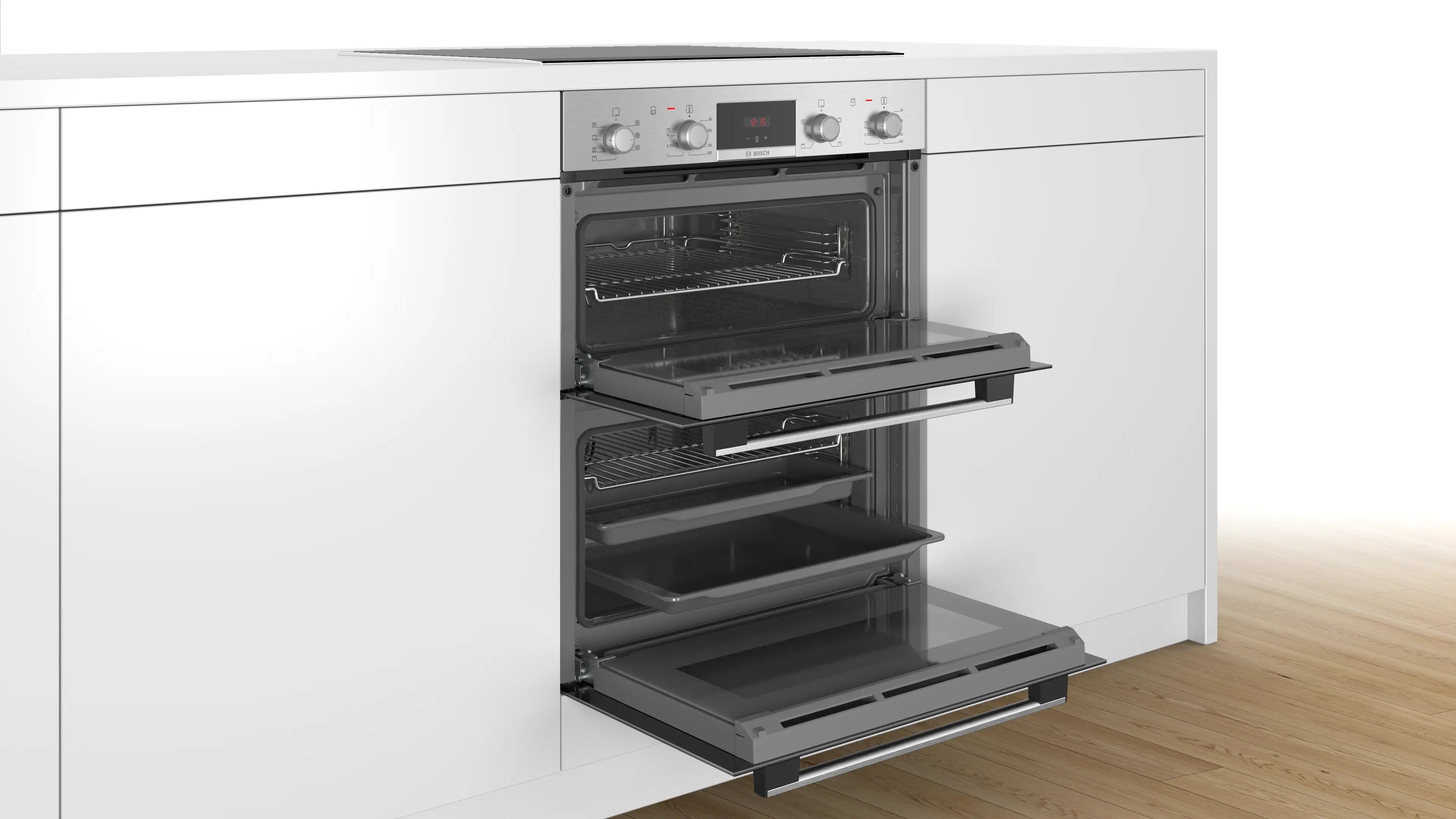 Bosch Series 4 Built-under double oven - NBS533BS0B