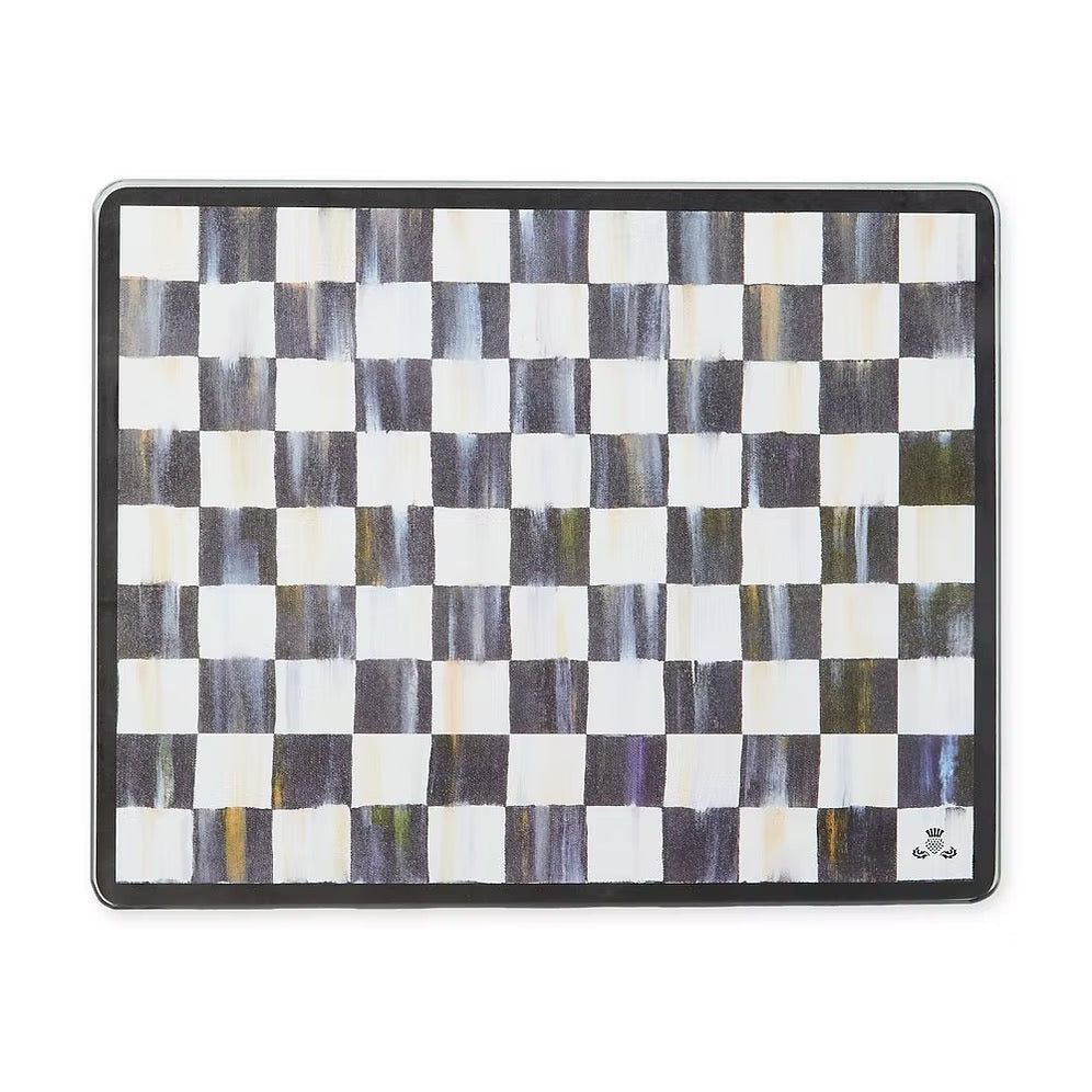Mackenzie-Childs Courtly Check Glass Cutting Board, Set Of 2