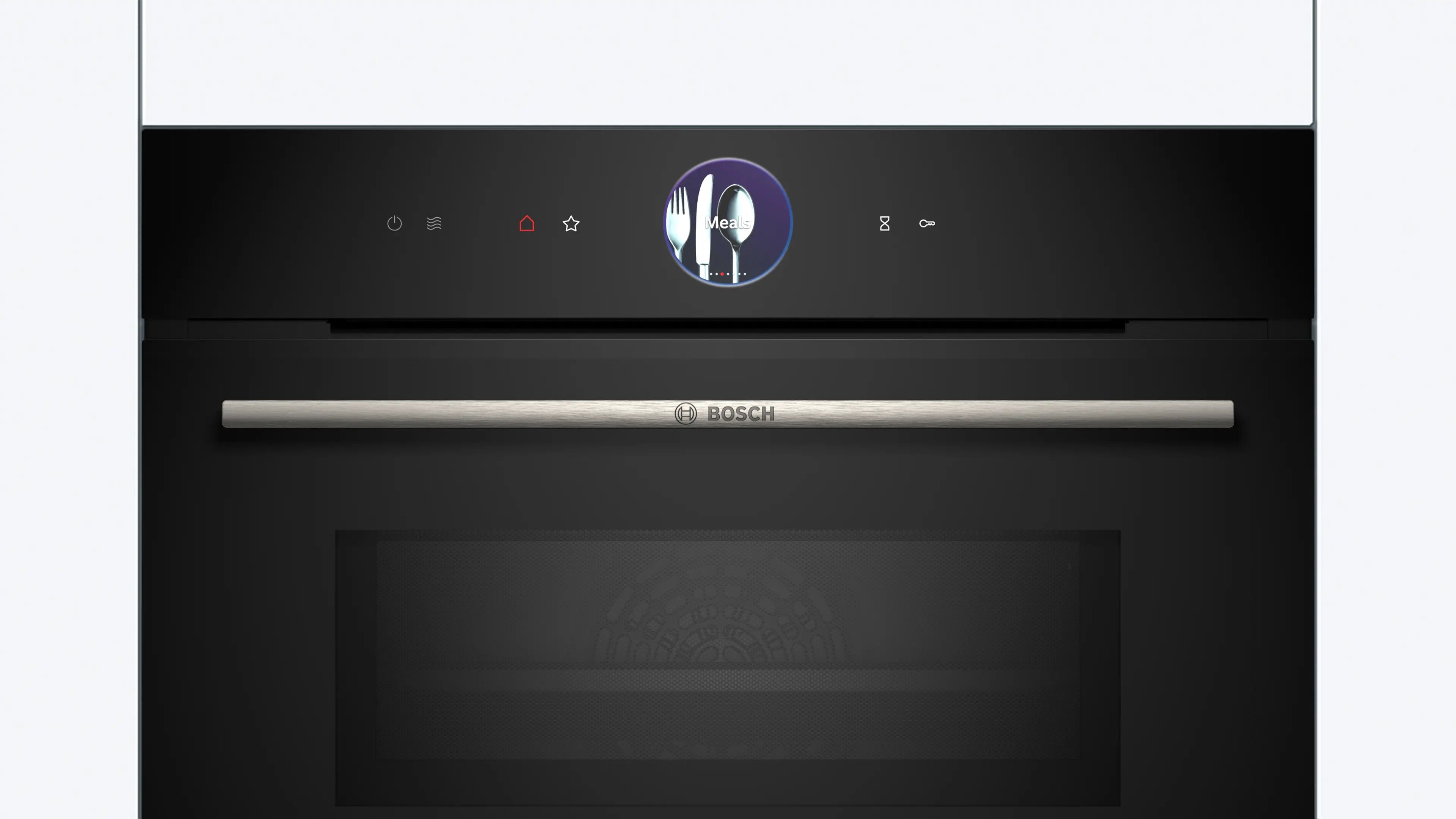 Bosch Series 8 Built-in compact oven with microwave function 60 x 45 cm Black - CMG7761B1B