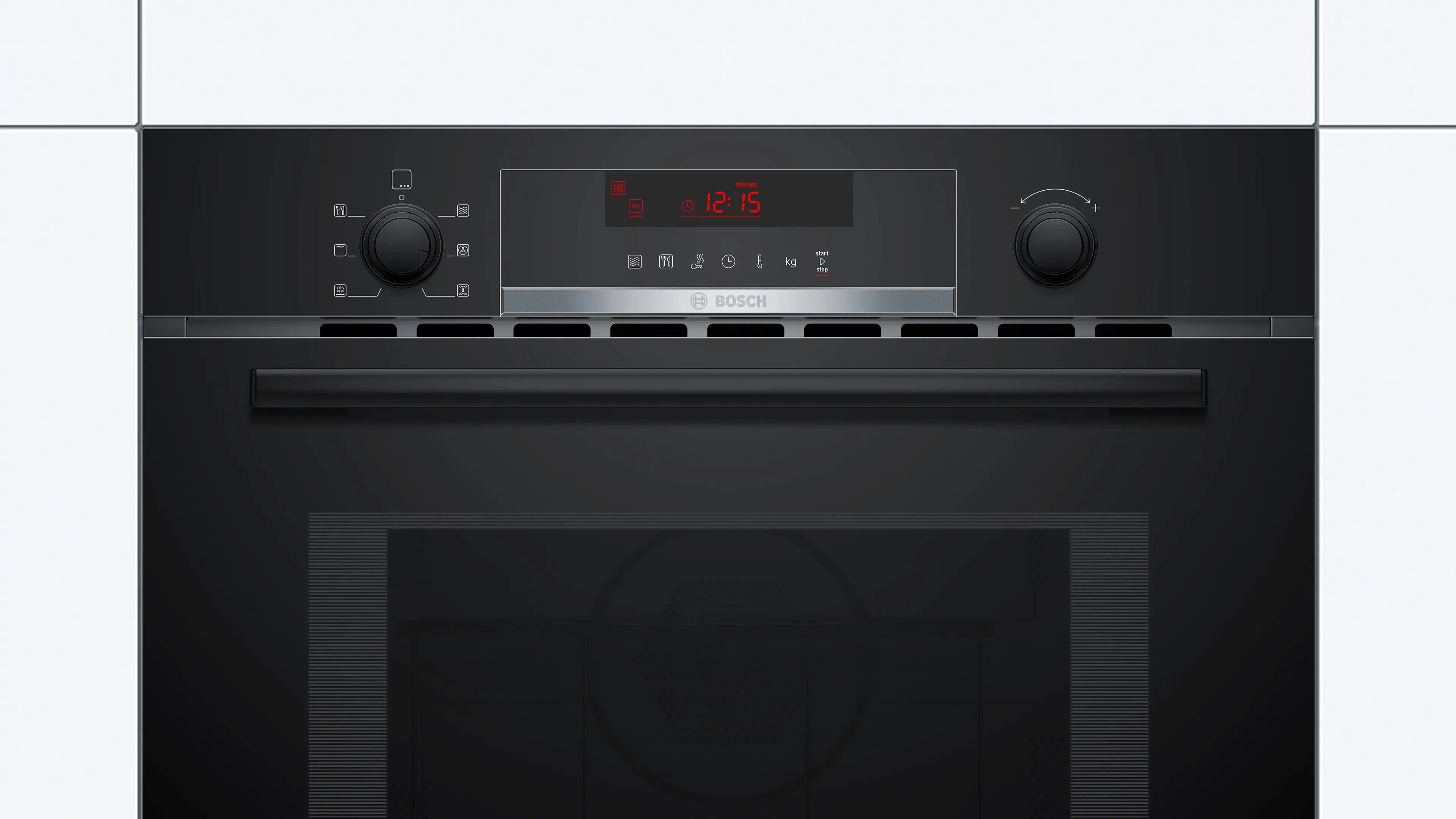 Bosch Series 4 Built-in microwave oven with hot air 60 x 45 cm Black - CMA583MB0B