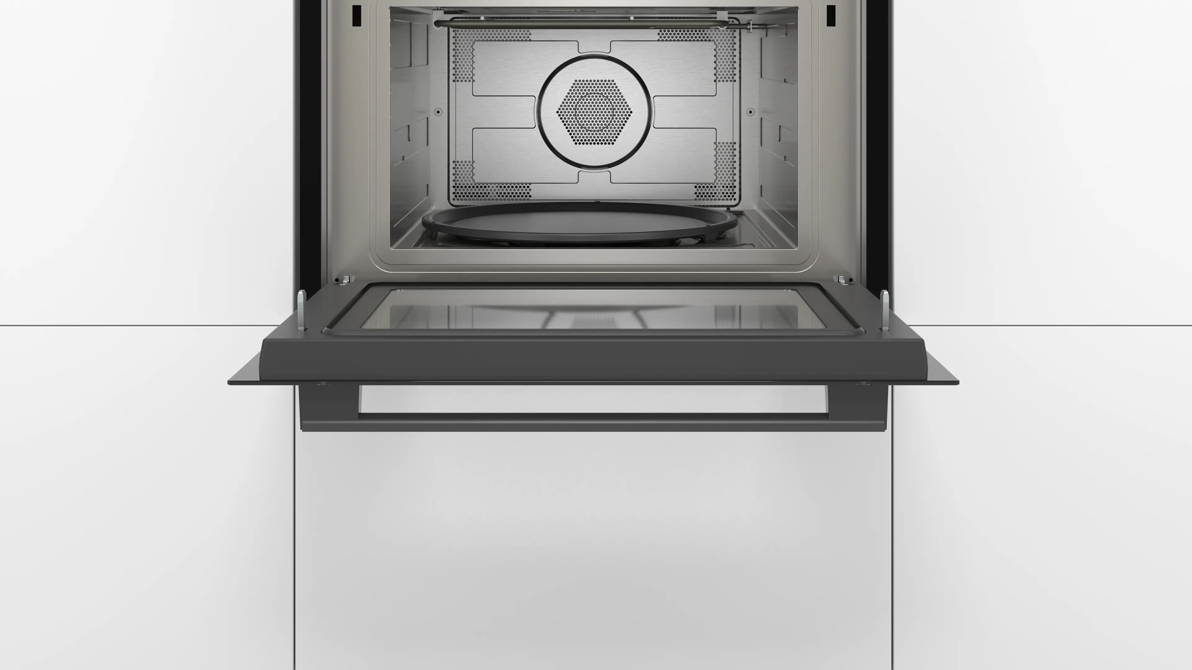 Bosch Series 4 Built-in microwave oven with hot air 60 x 45 cm Black - CMA583MB0B