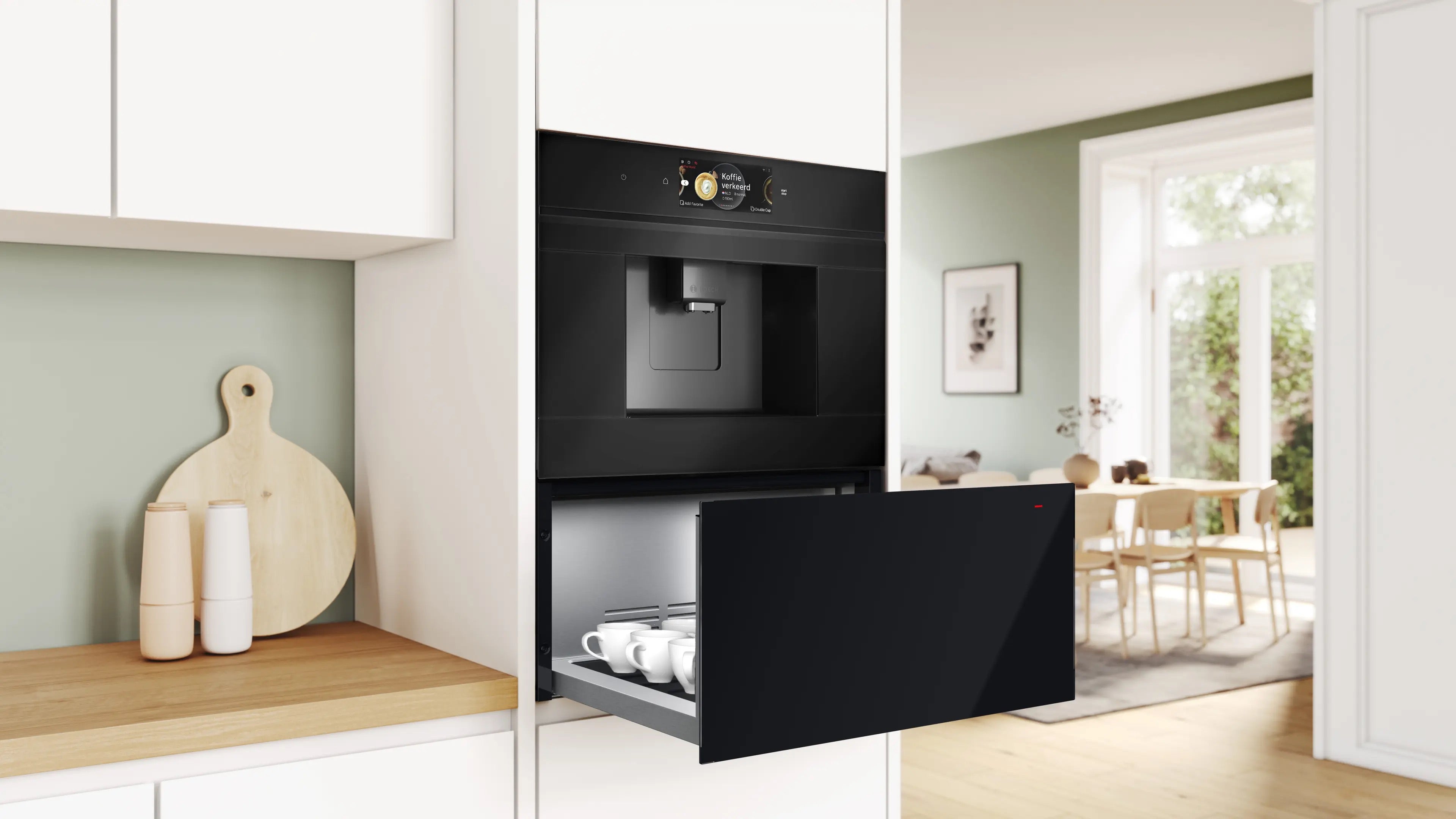 Bosch Series 8 Built-in warming drawer 60 x 29 cm Black - BID7101B1B