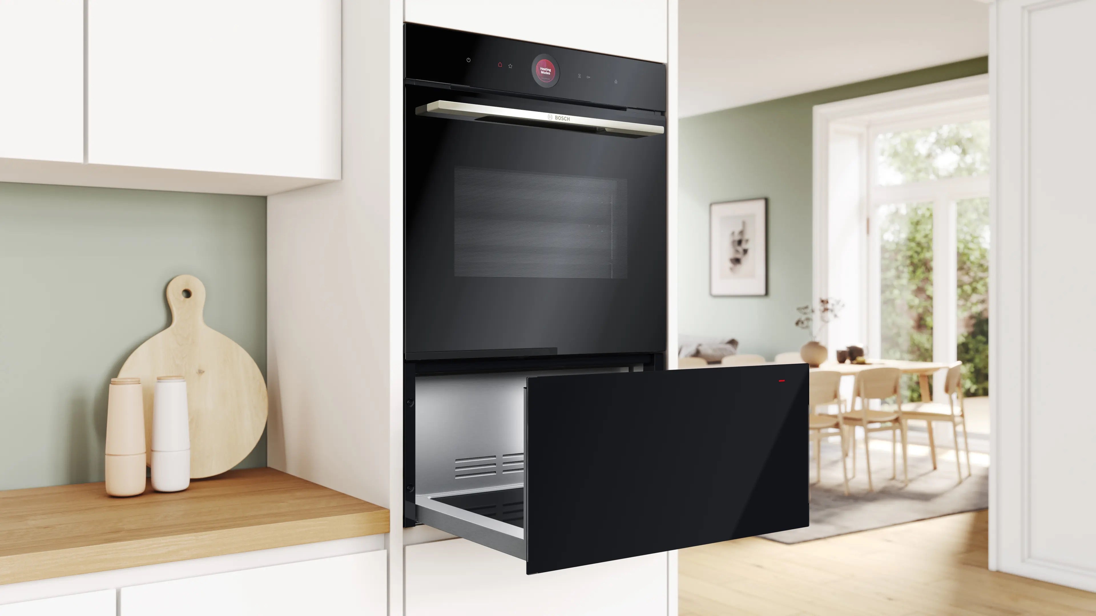 Bosch Series 8 Built-in warming drawer 60 x 29 cm Black - BID7101B1B